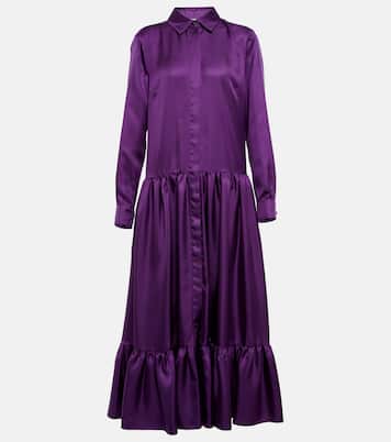 Yard silk satin shirt dress | Max Mara