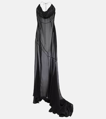 Silk georgette gown | Alessandra Rich