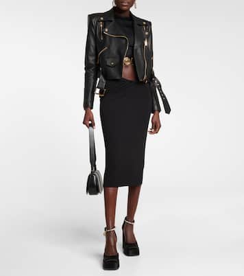 Medusa Aevitas satin platform pumps | Versace