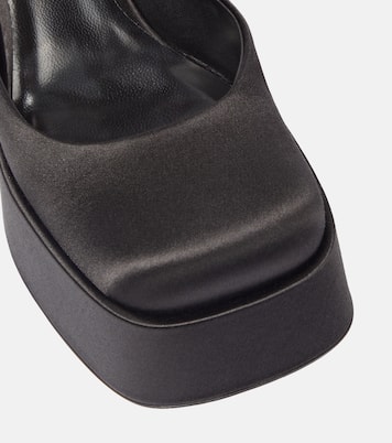 Medusa Aevitas satin platform pumps | Versace