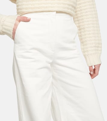Jeans anchos de tiro alto | Loro Piana