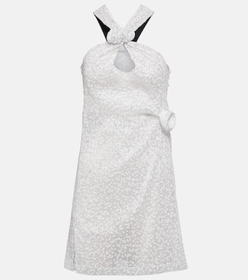 Verziertes Minikleid aus Seide | Coperni