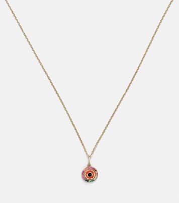 Collier Evil Eye en or 14 ct et diamants | Sydney Evan