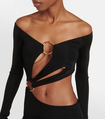Cutout jersey maxi dress | Louisa Ballou