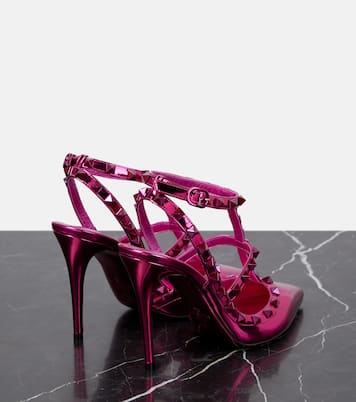 Rockstud metallic leather pumps | Valentino Garavani