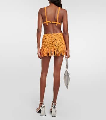 Bralette in cotone con perline | Roberta Einer