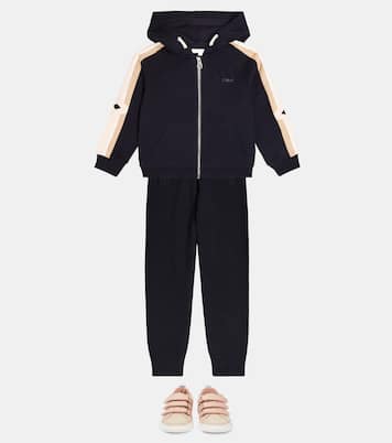 Pantalones deportivos de algodón y lana | Chloé Kids