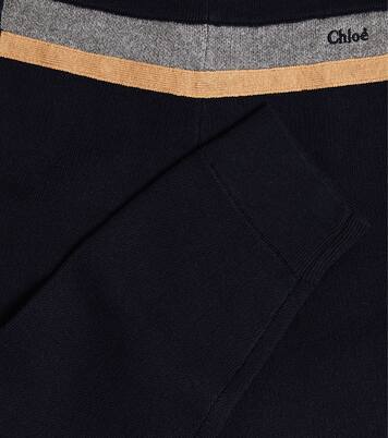 Pantalones deportivos de algodón y lana | Chloé Kids