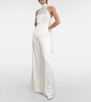 Combi-pantalon de mariée Sienna en satin | Galvan