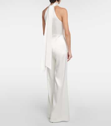 Combi-pantalon de mariée Sienna en satin | Galvan