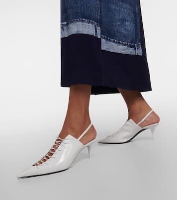 x Jean Paul Gaultier Corset leather pumps | Jimmy Choo