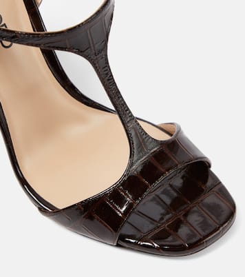 Angelina croc-effect leather sandals | Tom Ford