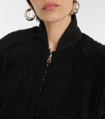Bomber de borrego y piel | Blancha