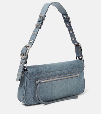 Schultertasche Le Cagole aus Denim | Balenciaga