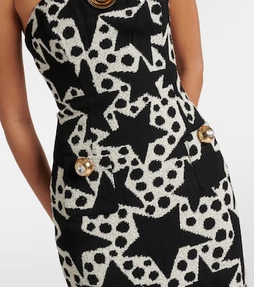 Verziertes Maxikleid aus Jacquard | Area