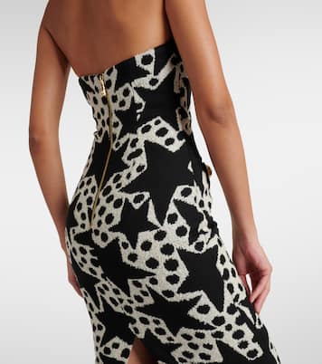 Verziertes Maxikleid aus Jacquard | Area