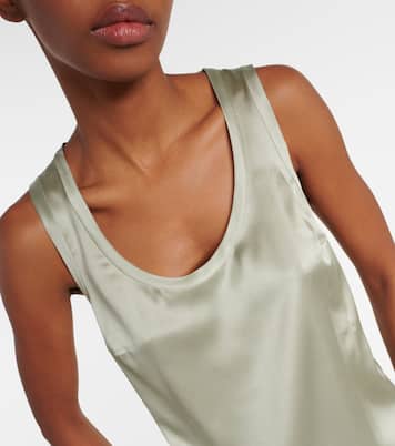 Tank top de mezcla de seda | Brunello Cucinelli