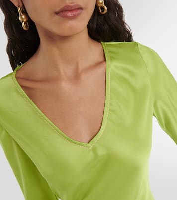Robe midi Danessa en satin | Acne Studios
