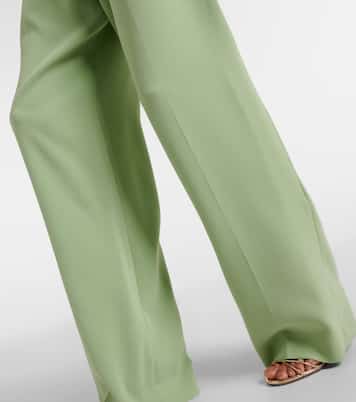 Pantalon ample en soie mélangée | Oscar de la Renta