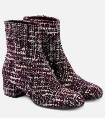 Ankle Boots 45 aus Bouclé | Gianvito Rossi