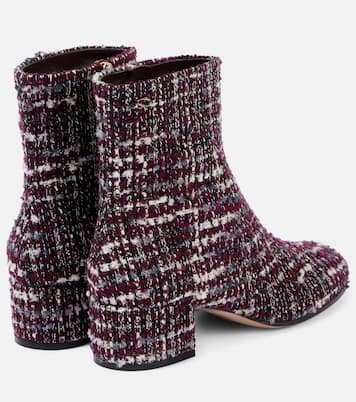 Ankle Boots 45 aus Bouclé | Gianvito Rossi
