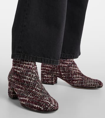 Ankle Boots 45 aus Bouclé | Gianvito Rossi