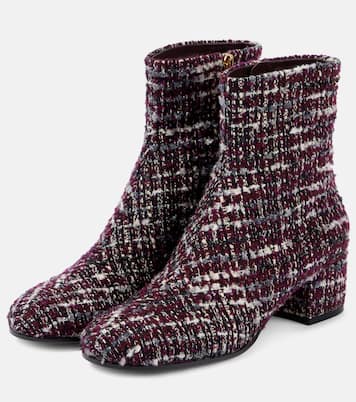 Ankle Boots 45 aus Bouclé | Gianvito Rossi
