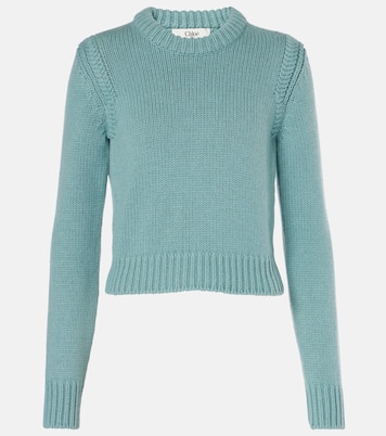 Jersey cropped de algodón y cachemir | Chloé