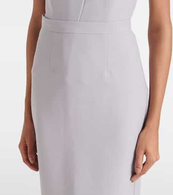 Falda midi de crepé | Roland Mouret