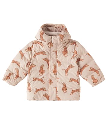 Ace printed faux shearling-trimmed rain jacket | Konges Sløjd