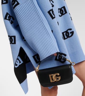 Oversize-Rollkragenpullover DG aus Wolle | Dolce&Gabbana