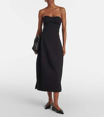 Midikleid Jett aus Baumwolle und Wolle | Fforme