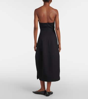 Midikleid Jett aus Baumwolle und Wolle | Fforme
