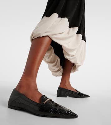 Mocassini Morsetto in pelle stampata | Victoria Beckham