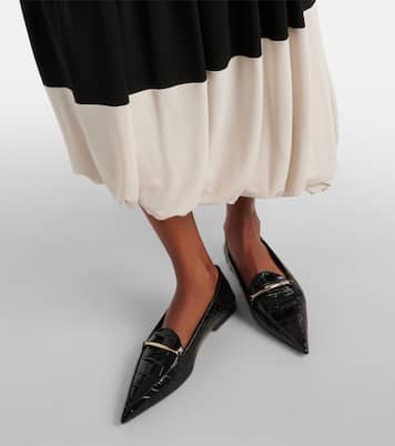 Mocassini Morsetto in pelle stampata | Victoria Beckham
