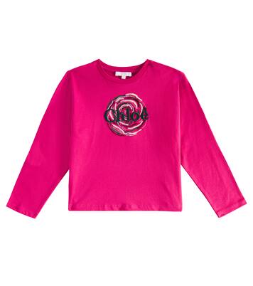 Top de algodón con logo | Chloé Kids
