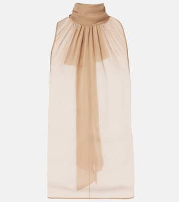 Blusa in mussola di seta  | Saint Laurent