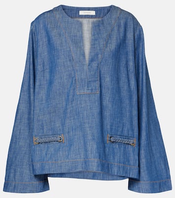 Top Wylie de denim | Zimmermann
