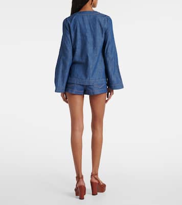 Top Wylie de denim | Zimmermann