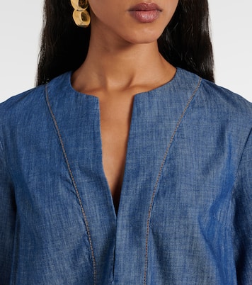 Top Wylie de denim | Zimmermann