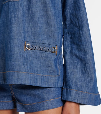 Top Wylie de denim | Zimmermann