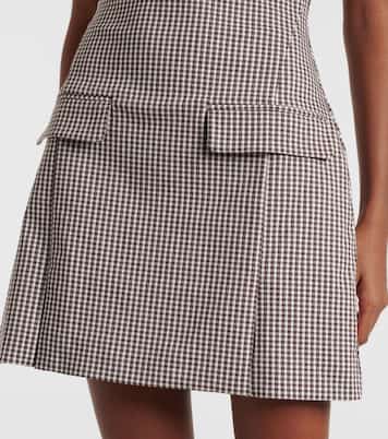 Walker checked minidress | Staud