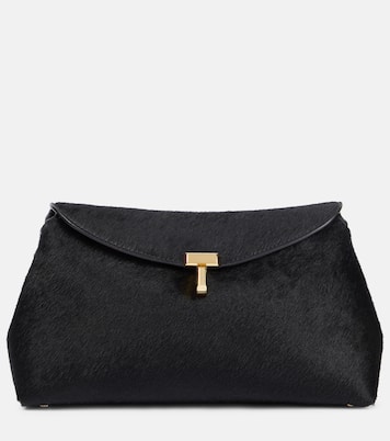 Pochette T-Lock Small en cuir façon poulain | Toteme