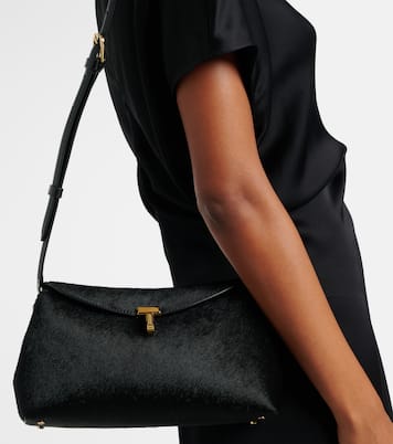 Pochette T-Lock Small en cuir façon poulain | Toteme