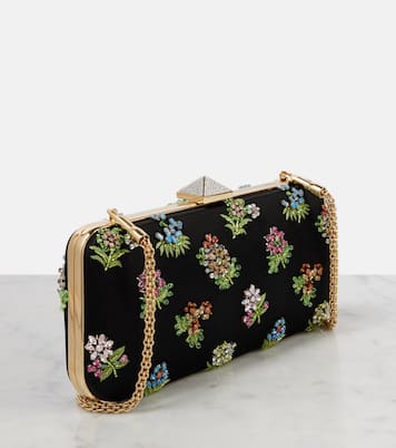 Pochette Carry Secrets en satin à ornements | Valentino Garavani