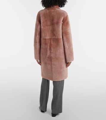Wendbarer Mantel Britany aus Leder und Shearling | Joseph