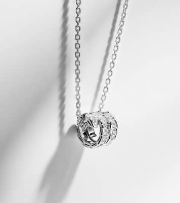 Collana Serpenti Viper in oro bianco 18kt con diamanti | Bvlgari