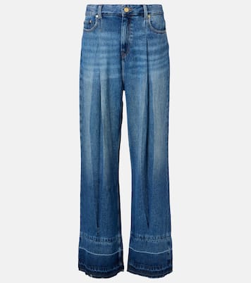 Jeans anchos plisados | Ganni
