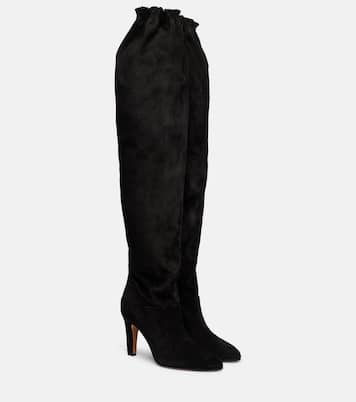 Overknee-Stiefel aus Veloursleder | Chloé