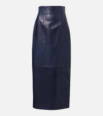 Loxley leather pencil skirt | Khaite